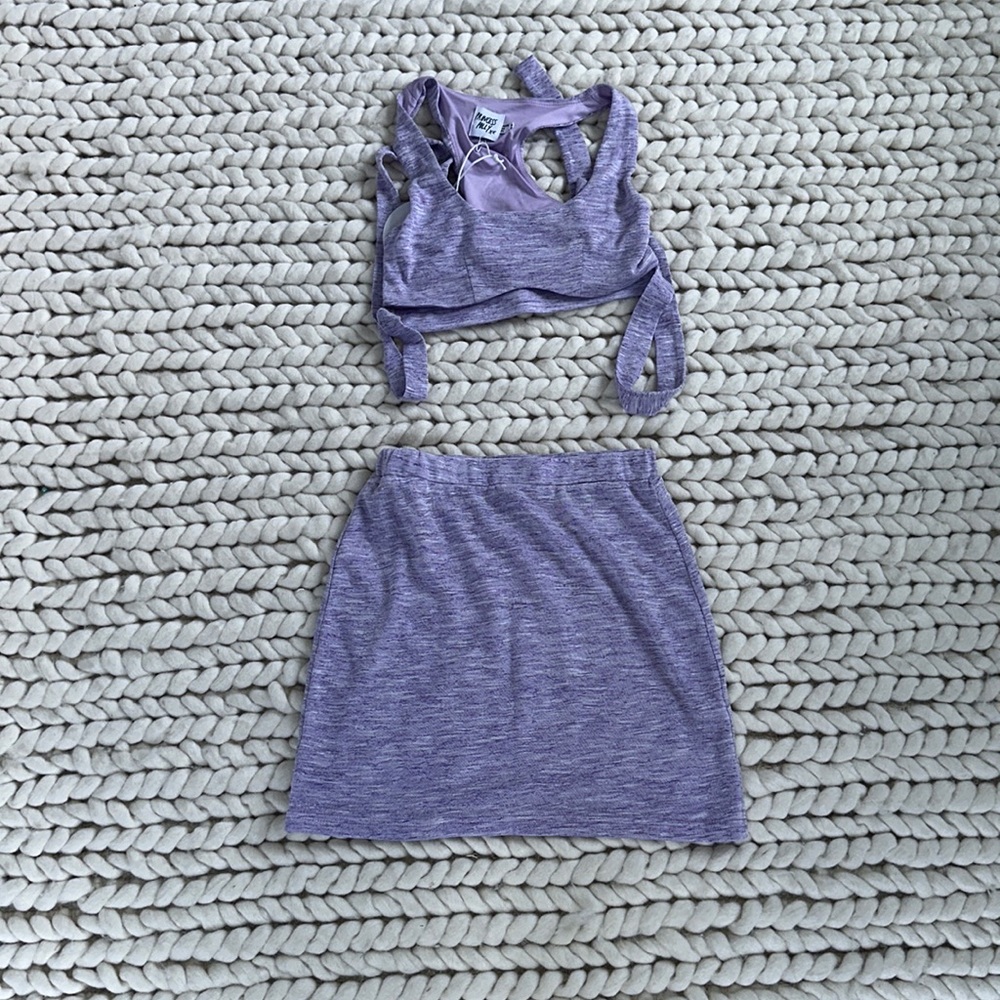 Princess Polly Emma tie up set purple size 2 new with tags